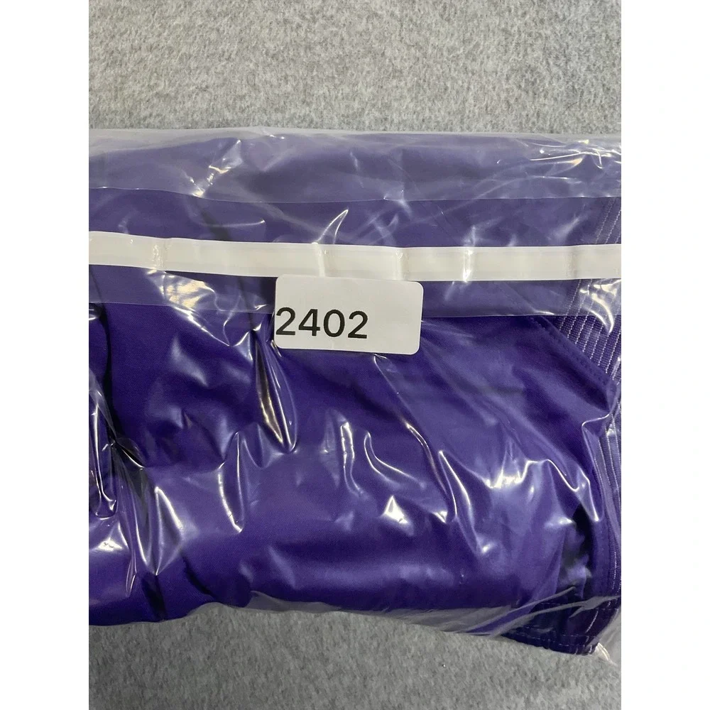 Nike Mens Dri-FIT Athletic Basketball Shorts Purple Large 7 Inch Inseam 2402